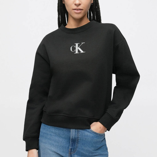 Calvin Klein Γυναικείο φούτερ Classic Foil Crewneck Sweatshirt